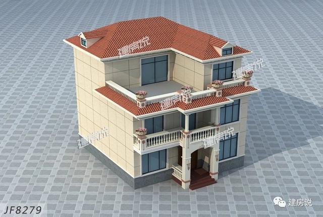 125㎡的歐式別墅設計圖，造型精美、布局合理，絕對會是農村建房一個不可多得的好選擇