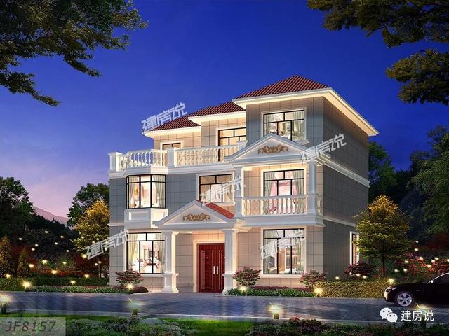 125㎡的歐式別墅設計圖，造型精美、布局合理，絕對會是農村建房一個不可多得的好選擇