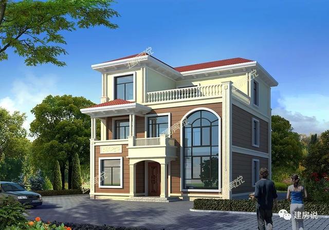 125㎡的歐式別墅設計圖，造型精美、布局合理，絕對會是農村建房一個不可多得的好選擇