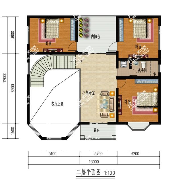 25萬建成二層別墅設計圖，帶空中花園，讓你的生活悠然自在