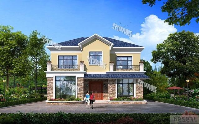 22套二層別墅設計圖同款，這款戶型非常火爆，已經成為一種潮流了