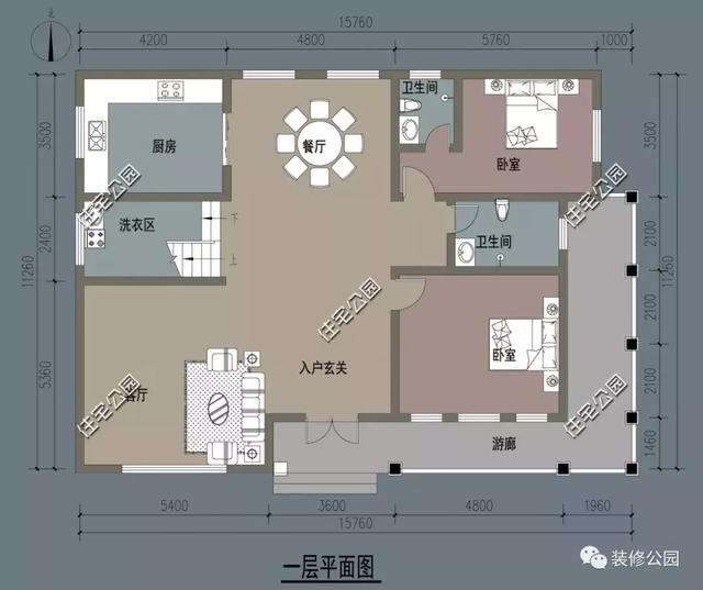 精致二層別墅+挑空客廳設計圖，這樣的農村別墅，不蓋一棟實在太可惜了