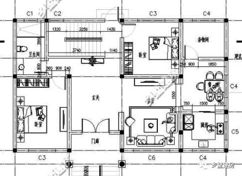 18萬就可以搞定的農村自建別墅，超值的二層別墅設計圖