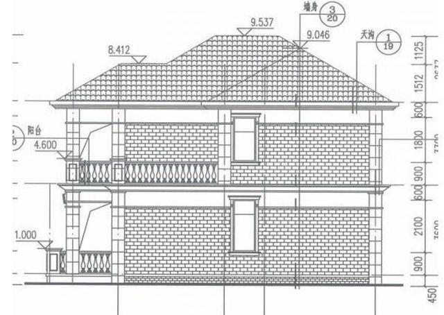 簡單實用的二層農(nóng)村自建房設(shè)計圖，清新淡雅，保證老少都喜歡