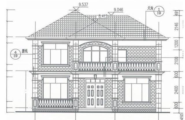 簡單實用的二層農(nóng)村自建房設(shè)計圖，清新淡雅，保證老少都喜歡