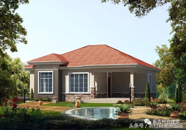 3款一層農村別墅設計圖，性價比高，居住肯定很舒服