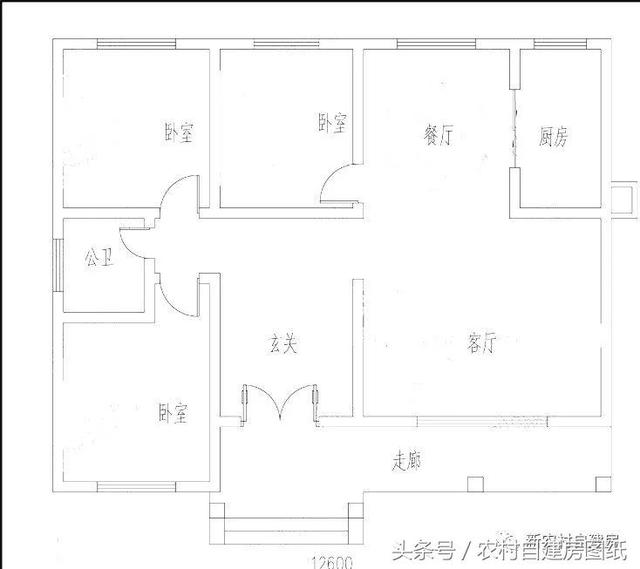 3款一層農村別墅設計圖，性價比高，居住肯定很舒服