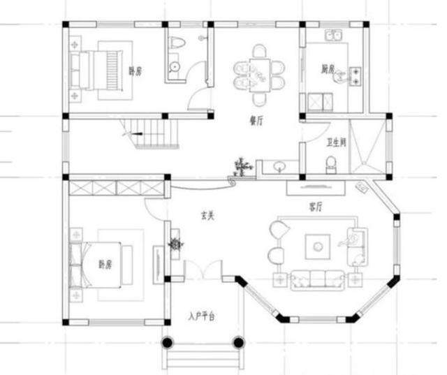 2套的農(nóng)村實用別墅設(shè)計圖，5間臥室，造價都在25萬以內(nèi)