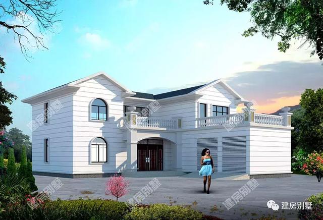 三款兩層別墅設(shè)計圖，第三棟新中式還帶雙車庫，滿足不同的建房需求
