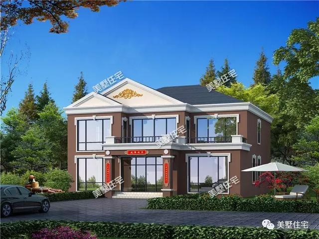 15X16米二層農村別墅設計圖，7臥室，布局實用，性價比超高