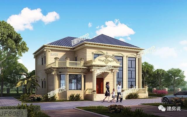 3套氣派的別墅設計圖，典型歐式風格，顏值超高，值得一建