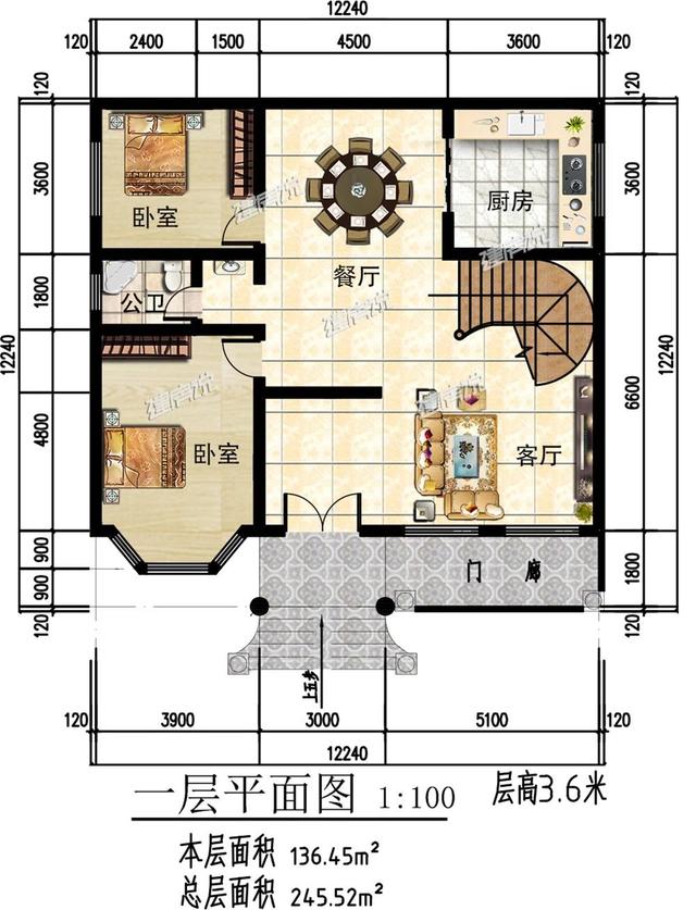 3套氣派的別墅設計圖，典型歐式風格，顏值超高，值得一建
