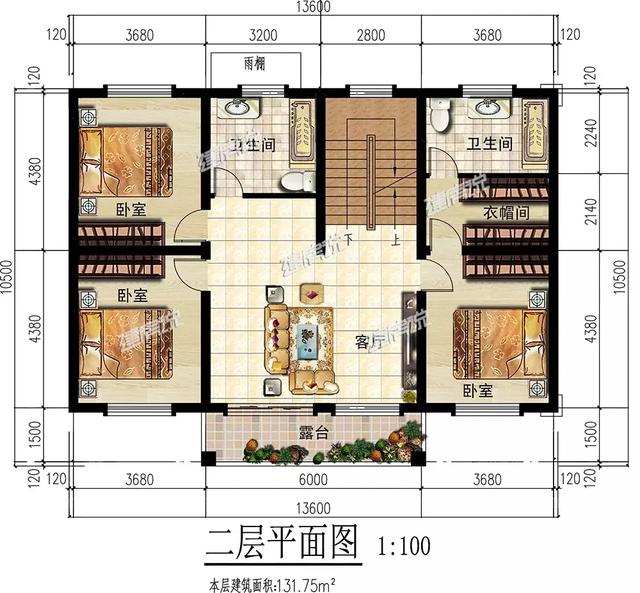 這款簡(jiǎn)歐別墅設(shè)計(jì)圖不簡(jiǎn)單，雙儲(chǔ)物室+雙客廳，簡(jiǎn)約的線條，清新明快的顏色，怎么看都喜歡