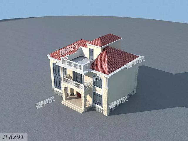 這款簡(jiǎn)歐別墅設(shè)計(jì)圖不簡(jiǎn)單，雙儲(chǔ)物室+雙客廳，簡(jiǎn)約的線條，清新明快的顏色，怎么看都喜歡