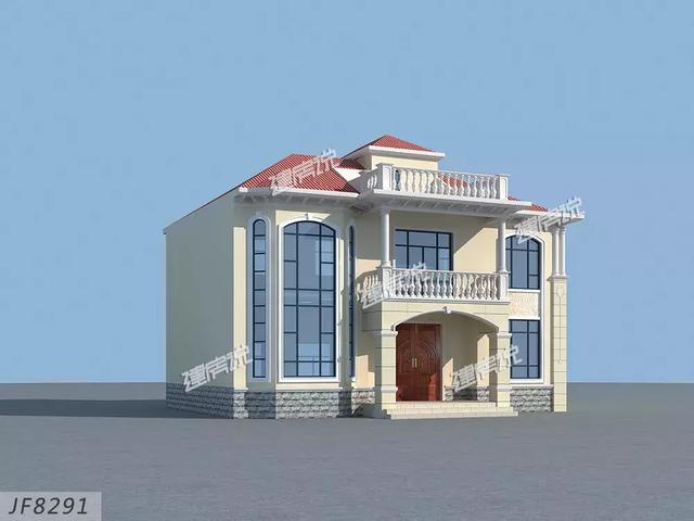 這款簡(jiǎn)歐別墅設(shè)計(jì)圖不簡(jiǎn)單，雙儲(chǔ)物室+雙客廳，簡(jiǎn)約的線條，清新明快的顏色，怎么看都喜歡