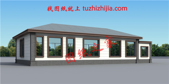 一層平房設計圖及效果圖,一層自建房也能這樣洋氣