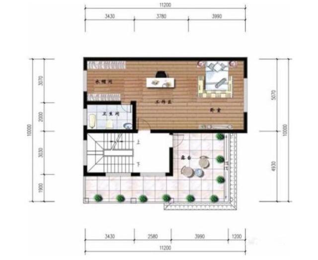 占地100平米的小戶型別墅設(shè)計(jì)圖，經(jīng)濟(jì)實(shí)用，少很多顧慮，適合農(nóng)村建