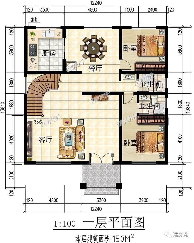 3棟農村歐式別墅設計圖，造型精美、布局合理，絕對是農村建房一個不可多得的好選擇