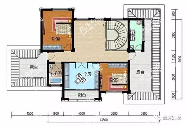 自帶格子窗的農村自建房設計圖，建出來的效果不比城里的房子差