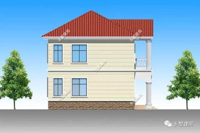 這么好看的農村自建別墅，全套設計施工圖紙，就是做婚房的最好選擇