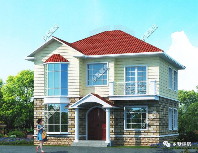 11*10米新農村2層自建小別墅設計圖，戶型經典