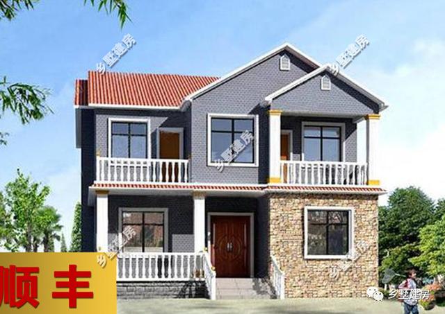 11*10米新農村2層自建小別墅設計圖，戶型經典