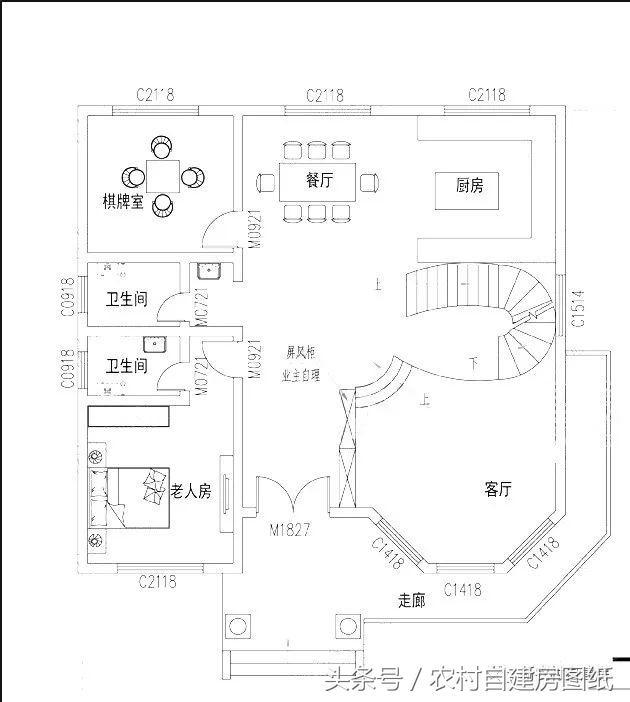 三款帶走廊和側門的歐式建筑別墅設計圖，不僅高端風景也是極好