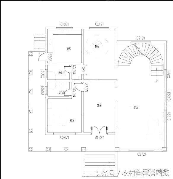 三款帶走廊和側門的歐式建筑別墅設計圖，不僅高端風景也是極好