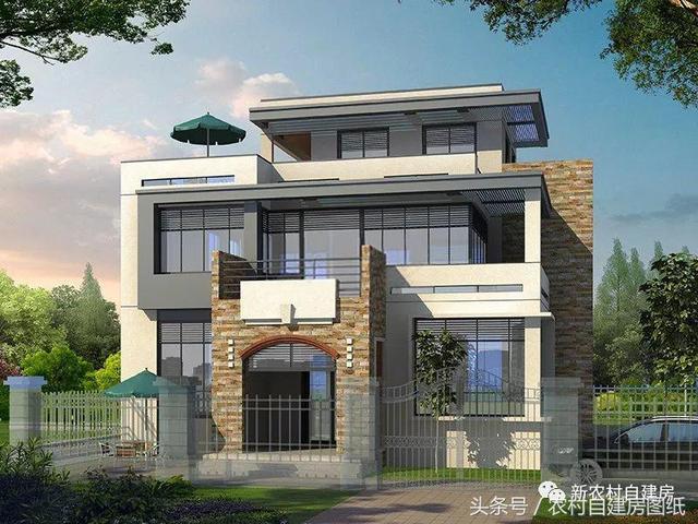 五款現代風農村別墅設計圖，極簡主義，90后的最愛