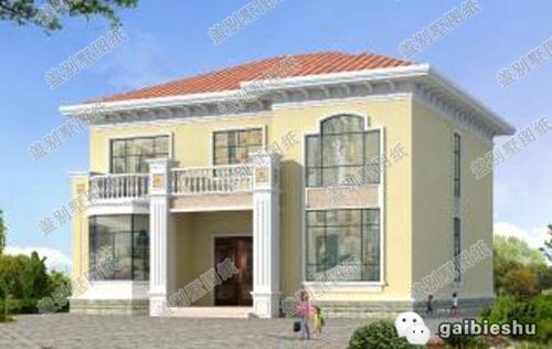 12×11米二層農(nóng)村小別墅設(shè)計圖，3廳4臥，帶娛樂間+衣帽間