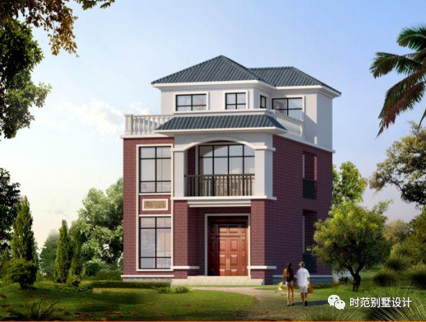 7米三層歐式別墅設計圖，7室2廳，精美外觀