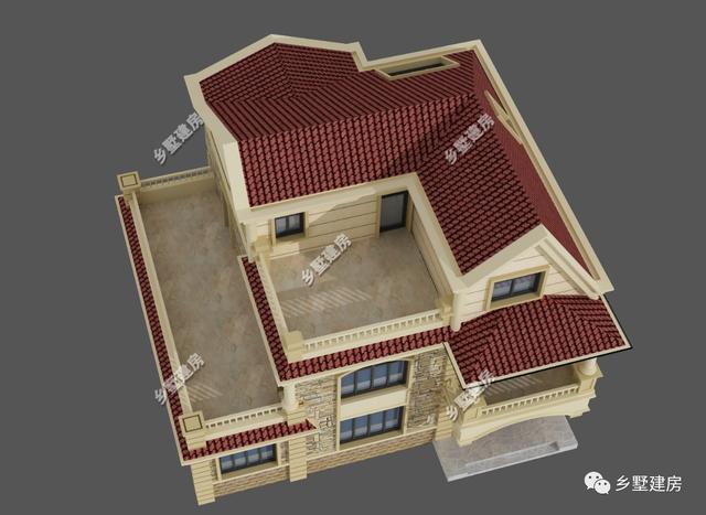 11X10米三層農村小別墅，旋轉樓梯+雙露臺，布局滿分不怕驕傲！