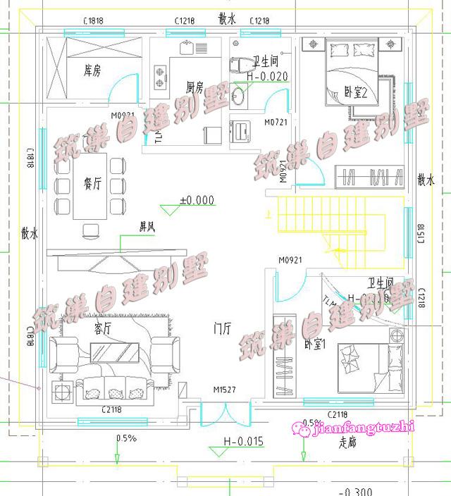 150平米9臥三層農村自建房，造價40萬，臥室足夠多，靈活性強