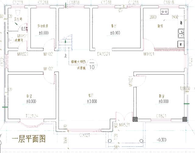 二層平屋頂3廳6臥農村自建房，造價20萬，簡單實用