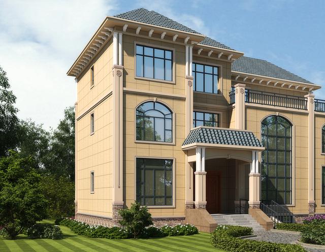 3款三層豪華歐式別墅，帶酒窖和電梯，高端大氣上檔次！