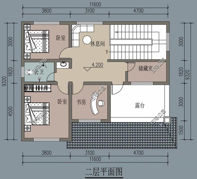 二層農村自建房，占地100平米才3個臥室，但人人看了都很喜歡！
