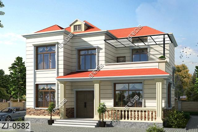 二層農村自建房，占地100平米才3個臥室，但人人看了都很喜歡！