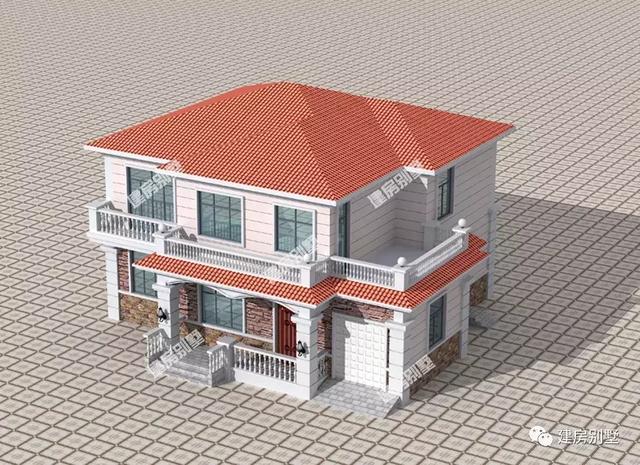 14.9×13.7二層農村自建房，配車庫有豪華主臥，太想建一棟