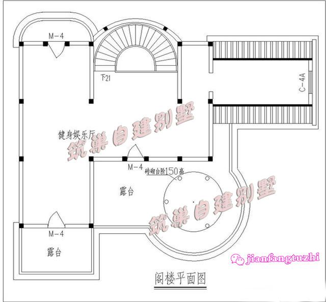 16x14米三層半歐式別墅樓中樓農(nóng)村自建房，造價55萬，高端豪華大氣