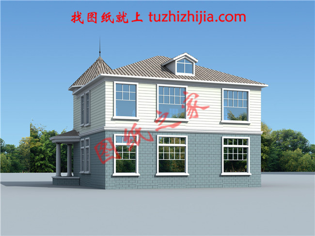 農村25萬元二層小樓圖，經典大氣建成20年不過時