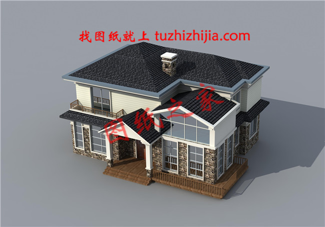 150平米田園風格二層別墅設計圖紙,沉穩大氣有內涵