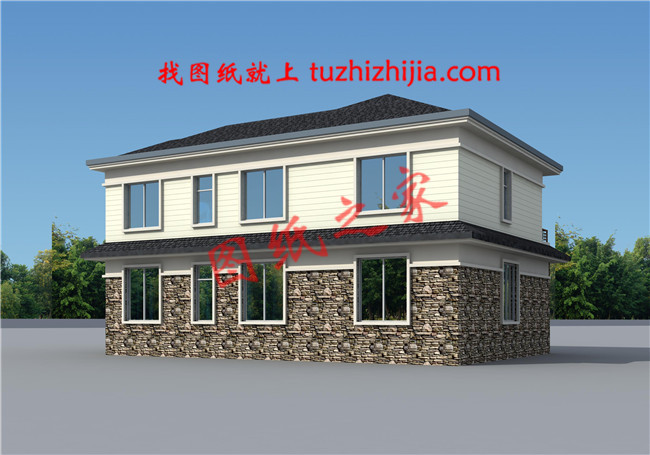 150平米田園風格二層別墅設計圖紙,沉穩大氣有內涵