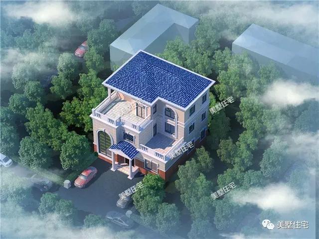 三層歐式農村別墅設計圖，11米X12米，既尊重傳統又能享受時尚，讓你想拒絕都難。