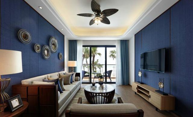 曬曬剛剛裝修完的80平方的新中式海洋風，透露夏日炎炎，海洋翱翔的氣息。