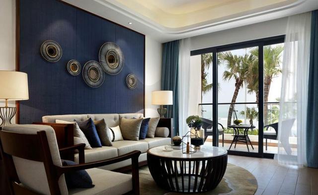 曬曬剛剛裝修完的80平方的新中式海洋風，透露夏日炎炎，海洋翱翔的氣息。