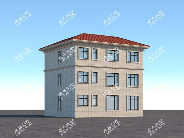 精致的三層歐式別墅設計圖，建造起來就是一道美麗的風景線