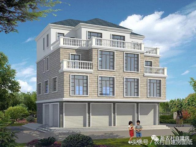 五棟兄弟雙拼別墅設(shè)計(jì)圖，3款共堂屋，一款帶門(mén)面，單戶最低16萬(wàn)