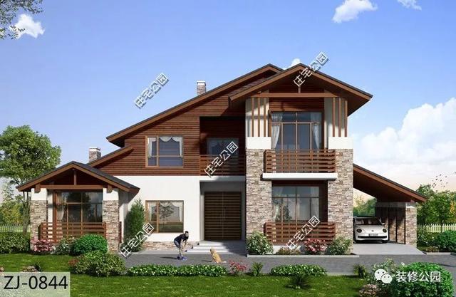 一層半農村養老自建房，東南亞建筑特色，大斜頂線條流暢，隨性自在，值得推薦