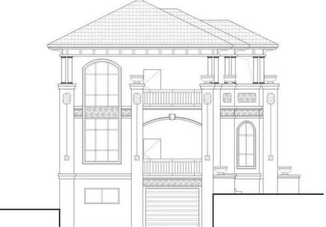 一款帶地下室的農村二層自建別墅設計圖，外觀豪華，設計精美，50萬建成毛坯，看了的都說值