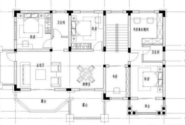 一款帶地下室的農村二層自建別墅設計圖，外觀豪華，設計精美，50萬建成毛坯，看了的都說值